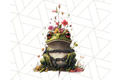 Floral Punk Frogs PNG - Neon Reble Grunge Amphibians Clipart Product Image 5