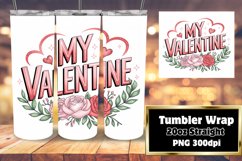20oz Tumbler Template for Unique Gifts , Valentines Product Image 1