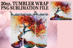 Dynamic Enchanting Spring Watercolor Tumbler Wrap: 20oz Subl Product Image 1