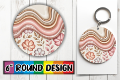 Cozy Round Car Coaster Magic, Pattern Product Image 1