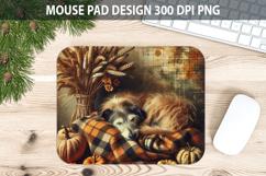 Dog Mouse pad Sublimation - Thanksgiving PNG Design Product Image 1