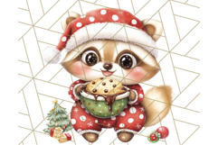 Christmas Baking Critters PNG Clipart, Cute Animals Holiday Product Image 5