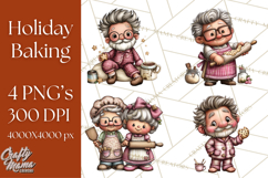Christmas Cookies Clipart PNG, Holiday Baking Illustration Product Image 1