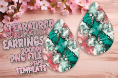 Creative Teardrop Design for Earrings , Abstract Pattern Product Image 1