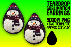 Lovely Teardrop Design for Creative Projects , Snowman Product Image 1