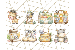 Cute Safari Animal Clipart PNG for Kids, African Wildlife Product Image 5