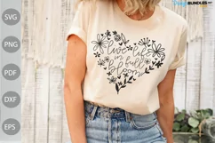 Live Life In Full Bloom SVG | Funny Girl SVG Design Product Image 2