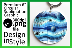 Elegant Keychain Round Design Template , Halloween Product Image 1