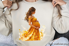 Mothers Day Pregnant Sublimation PNG Product Image 1