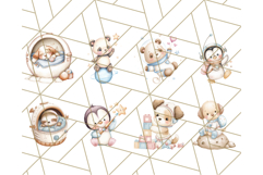 Kawaii Space Creatures Clipart PNG, Galaxy Alien Clip Art Product Image 5