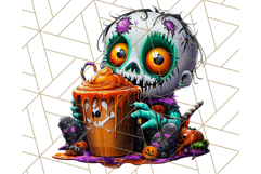 Spooky Café Cuties Halloween PNG Clipart, Holiday Elements Product Image 5