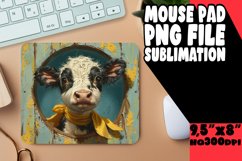 Cute Cow Pattern Mouse Pad for Tumbler Sublimation PNG Product Image 1