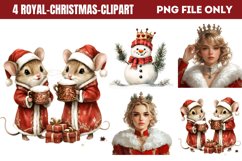 Royal Christmas Clipart Sublimation PNG Product Image 1