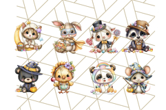 Costumed Critters Halloween Clipart PNG, Halloween Clip Art Product Image 5