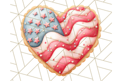 Fourth of July Cookie PNG, Patriotic Clipart USA Treats Png Product Image 5