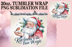 Vibrant Journeys 20oz tumbler wrap, Funny Santa Product Image 1