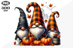 Halloween Gnomes Sublimation - Clipart PNG Design Product Image 1