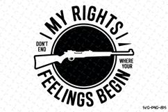 I my Rights Feelings Begin svg | 4th of july | Svg Cut File Product Image 1