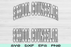School Counselor Svg Cut Files, School Counselor Png Cricut Product Image 1