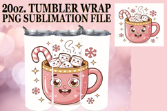 PRESENT OF JOY 20oz TUMBLER WRAP, Cute Christmas Product Image 1