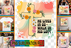 Joyful Sublimation Art PNG, Cross Product Image 1