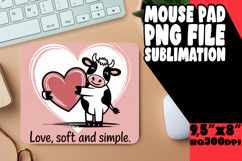 WHIMSICAL MOUSE MAT FUN IDEAS, Cute Cow Product Image 1
