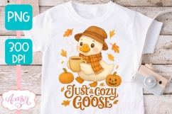 Just a cozy goose sublimation PNG | Fall shirt png design Product Image 1