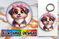 Joyful Circle Ornaments Magic, 3D Dog Product Image 1