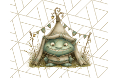 Midnight Monster Camp Out Clipart PNG, Halloween Png Product Image 5