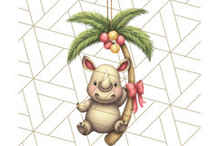 Safari Christmas PNG Clipart, Cute Jungle Animal Art Product Image 5
