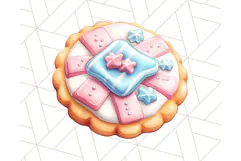 Pastel Sweet Treats Clipart, Ice Cream, Cakes, Donuts Png Product Image 5
