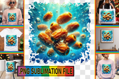 BRIGHT TSHIRT DESIGN Ideas PNG, 3D Fruits Product Image 1