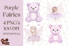 Pastel Purple Fairy Garden Clipart Enchanted Cottagecore Png Product Image 1