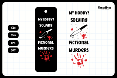 True Crime Bookmark Saying SVG | My Hobby? Solving Product Image 3