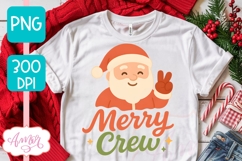 Cute Christmas PNG design, Merry Crew PNG sublimation Product Image 3