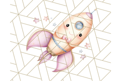Kawaii Space Vehicles Clipart PNG, Cute Sci-Fi Tech Clip Art Product Image 5