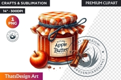 Autumn Clipart, Cozy Fall PNG Baking &amp; Kitchen, Bakery Product Image 1