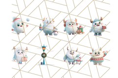 Holiday Yeti Village PNG Clipart, Cute Winter Clip Art Product Image 5