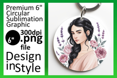 Sophisticated Circle Design Coaster PNG , Beauty Woman Product Image 1