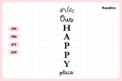 Porch Sign Saying SVG | Our Happy Place Product Image 3