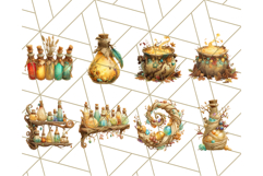 Woodland Potion Clipart Forest Apothecary Elements PNG Product Image 5