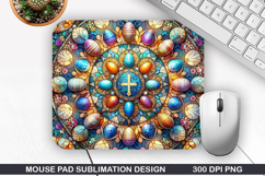 Easter Eggs Mouse Pad Sublimation, Easter Mouse Pad PNG Product Image 1