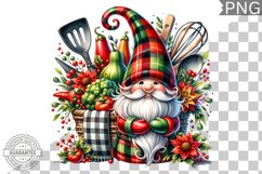 Christmas kitchen Gnome Sublimation - Clipart PNG Design Product Image 1