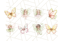Whimsical Fairies and Butterflies PNG, Pastel Fantasy Art Product Image 7
