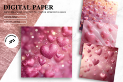 Heart Valentines Background Love Wallpaper Bokeh Backdrop_57 Product Image 1
