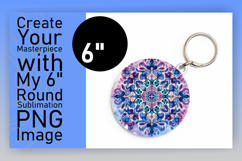 Vibrant Circle PNG for Sublimation , Watercolor Patter Product Image 1