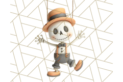 Retro Halloween Clipart Vintage PNG Graphics, 50s Holiday Product Image 5
