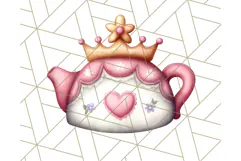 Princess Tea Party PNG Clipart with Teacups & Fancy Treats Product Image 5