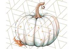 Fall Pumpkin Clipart PNG, Autumn Pumpkins, Jewel Tones Png Product Image 5