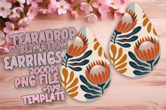 Chic Teardrop Design for Crafting , Flowers Product Image 1
